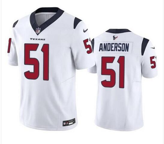 Men Houston Texans #51 Will Anderson Jr. 2023 F.U.S.E. Vapor Limited Stitched white Jersey